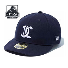 X-LARGE &times; NEW ERA OLD ENGLISH CAP NAVY 101233051001画像
