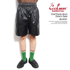 COOKMAN Chef Pants Short Diner's Seat Black -BLACK- 231-31933画像