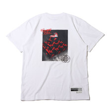 THE NETWORK BUSINESS &times; RED SPIDER KICKS SNEAKER TOWER TEE WHITE TNBC0056-0001画像