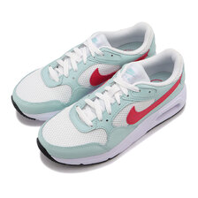 NIKE WMNS AIR MAX SC WHITE/JADE ICE/BLACK/LIGHT FUSION RED CW4554-115画像