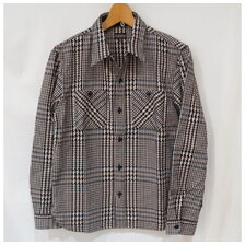 THE FLAT HEAD GLENCHECK FLANNEL SHIRT FN-SNR-011L画像