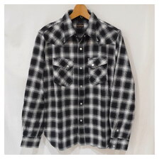 THE FLAT HEAD OMBRE CHECK FLANNEL WESTERN SHIRT FN-SNW-005L画像