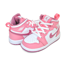 NIKE JORDAN 1 MID (TD) coral chalk/desert berry-white DQ8425-616画像