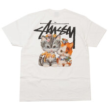 STUSSY KITTENS TEE WHITE画像