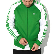 adidas CL+ Super Star Track Top Jersey JKT Originals GREEN/WHITE II5772画像