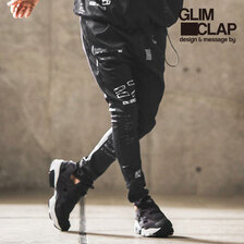 GLIMCLAP Hand writing-esque pattern jersey pants 15-071-GLA-CD画像