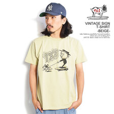 The Endless Summer TES VINTAGE SIGN T-SHIRT -BEIGE- FH-23574372画像