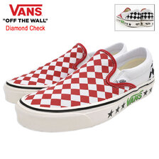VANS Classic Slip-On 98 DX Diamond Check Red/White VN0A7Q58Y52画像