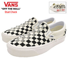 VANS Classic Slip-On 98 DX Stud Check Marshmallow/Black VN0A7Q58KIG画像