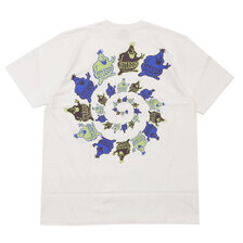 STUSSY MR.BLOB SPIRAL TEE WHITE画像