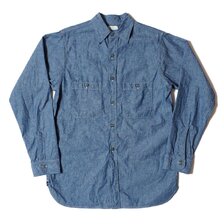 WAREHOUSE Lot 3044 USN CHAMBRAY SHIRTS 無地画像