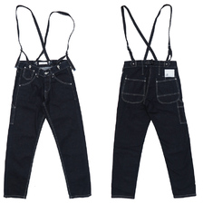 JOHNBULL サスペンダー デニム ワークパンツ ワンウォッシュ JL231P42画像