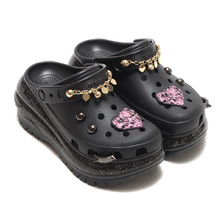 crocs Atmos &times; Crocs Mega Crush Rainbow Glitter Black 208939-001画像