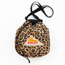 KELTY DP KINCHAKU SHOULDER Digital Print Gold Leopard 32592431画像