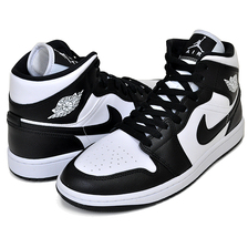 NIKE WMNS AIR JORDAN 1 MID white/black-white DV0991-101画像