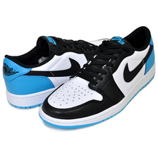 NIKE AIR JORDAN 1 RETRO LOW OG white/dk powder blue-black CZ0790-104画像