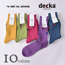 BRU NA BOINNE &times; decka Pile Socks Emboroidery Souvenir Socks画像