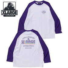 X-LARGE ATHLETICS RAGLAN TEE 101233011039画像