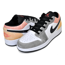 NIKE AIR JORDAN 1 LOW SE (GS) black/sundial-magic ember DX4374-008画像