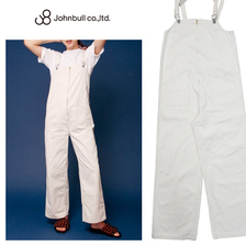 JOHNBULL デニムチューブサロペット ホワイト JL231P40画像