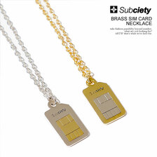 Subciety BRASS SIM CARD NECKLACE 105-94487画像