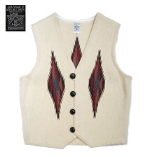 Ortega's REGULAR FRONT WOVEN VEST natural/画像