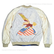 TAILOR TOYO Late 1940s Style Acetate Souvenir Jacket "EAGLE" &times; "JAPAN MAP" TT15390-190画像