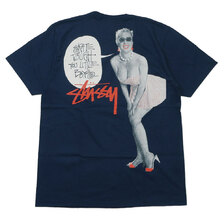 STUSSY SKATE TOUGH TEE NAVY画像
