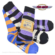 TOYS McCOY 3-PACK BORDERED BOOTS SOCKS TMA2322画像