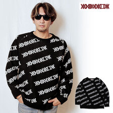 ANIMALIA PATTERNED ALL OVER CREW KNIT AN23A-KN01画像