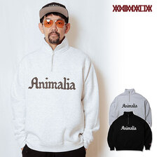 ANIMALIA HALF-ZIP LOOSE FIT SWEAT - Legendary Logo AN23A-SW03画像