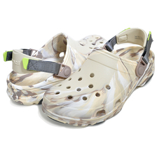crocs CLASSIC ALL TERRAIN MARBLED CLOG BONE/MULTI 207887-2Y3画像
