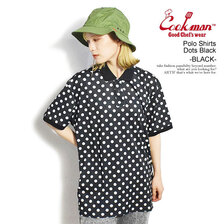 COOKMAN Polo Shirts Dots Black -BLACK- 231-31278画像