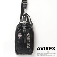 AVIREX VARSITY LEATHER ONE SHOULDER BAG 7833976230画像