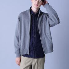 AVIREX NAVAL STAND COLLAR ZIP KNIT JACKET 7833930012画像