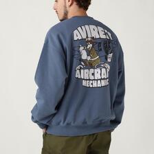 AVIREX FLIGHT MECHANIC CREW NECK SWEAT 7833232018画像