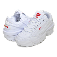 FILA DISRUPTOR II EXP HEART WHITE/RED WFW23040-155画像