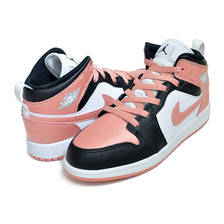 NIKE JORDAN 1 MID (PS) white/lt madder root-black DM9078-108画像