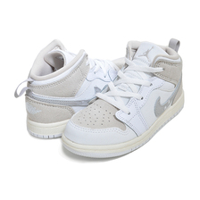 NIKE JORDAN 1 MID SE CRAFT (TD) white/lt orewood brn-tech grey FB9140-120画像