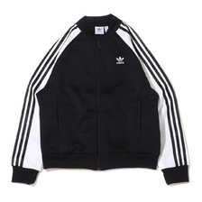 adidas OVERSIZED SST TRACK TOP BLACK/WHITE IK4026画像