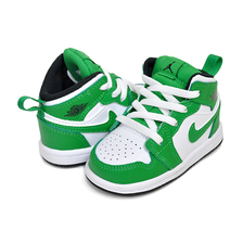 NIKE JORDAN 1 MID(TD) lucky green/black-white DQ8425-301画像