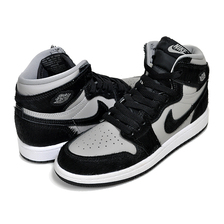 NIKE JORDAN 1 RETRO HIGH OG(PS) medium grey/black-white fb FB1312-001画像