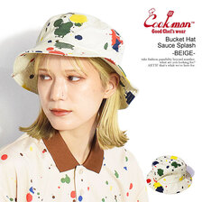 COOKMAN Bucket Hat Sauce Splash -BEIGE- 233-31169画像