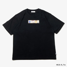 atmos &times; ONE PIECE WANTED POSTER BOX LOGO T-SHRTS BLACK&times;TRAFALGAR LAW MA23S-TS071画像