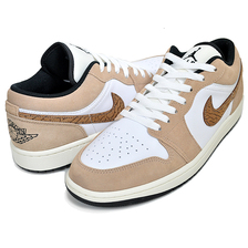 NIKE AIR JORDAN 1 LOW SE hemp/lt british tan-white DZ4130-201画像