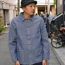 ONI DENIM Coveralls 8.3oz Heavy Chambray BLUE GRAY ONI-03101-HCBGY画像