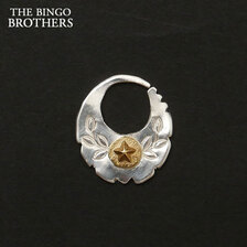 THE BINGO BROTHERS 24Kスター シルバー ピアス 左耳用 SILVERxGOLD画像