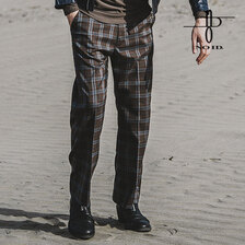 NO ID. ハイウエストワイドレッグパンツ 853006-541P画像