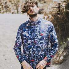 NO ID. BLACK プリントタートルネックロンT 453006-533T画像