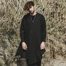 NO ID. BLACK アシンメトリーフーデットBIGロングガウン 453006-530S画像